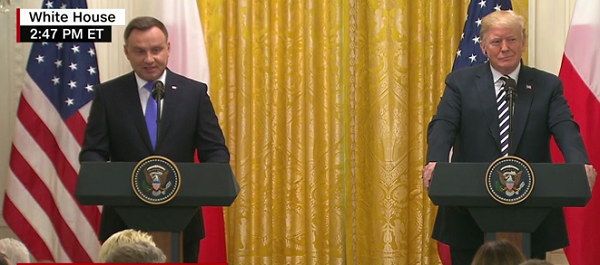 Polish President Andrzej and President Donald Trump