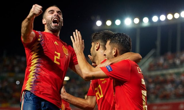 Spain have rattled in the goals against Croatia to take charge of their Nations League group. Photograph: Quality Sport Images/Getty Images