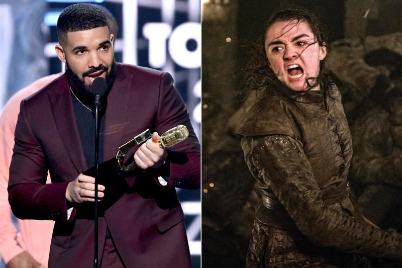 Drake gives credit to 'Game of Thrones' star, Arya Stark in his Billboard Music Awards speech