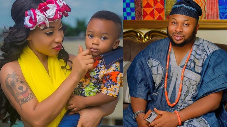 My son thinks his father is dead -Tonto Dikeh reveals 