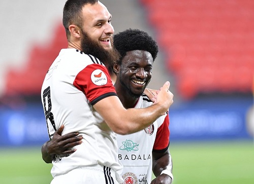  Black Stars forward Ernest Asante hits a brace in Al Jazira win over Al Ain