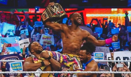 VIDEO+PHOTOS: Ghanaian-American Kofi Kingston becomes new WWE Champion at WrestleMania