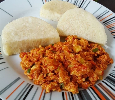 yam with egg stew