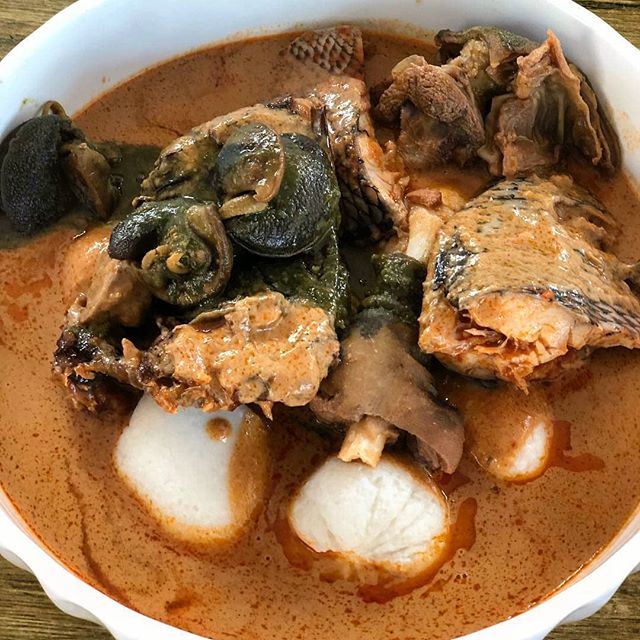 emotuo with groundnut soup