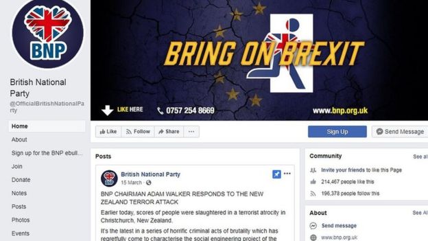 facebook bans UK