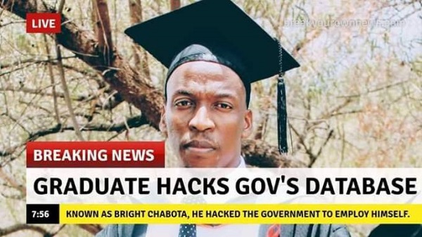 Police after graduate who hacked government database and employed himself