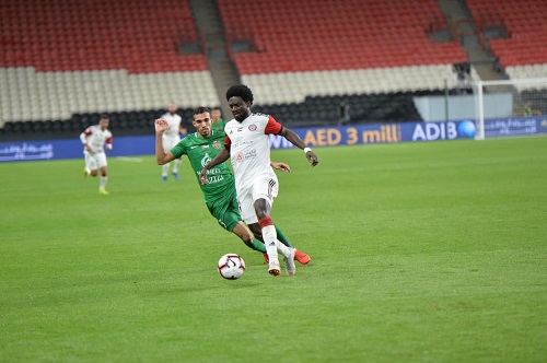 PHOTOS: Black Stars striker Ernest Asante plays in Al Jazira 2-2 draw with Dibba Al Fujairah