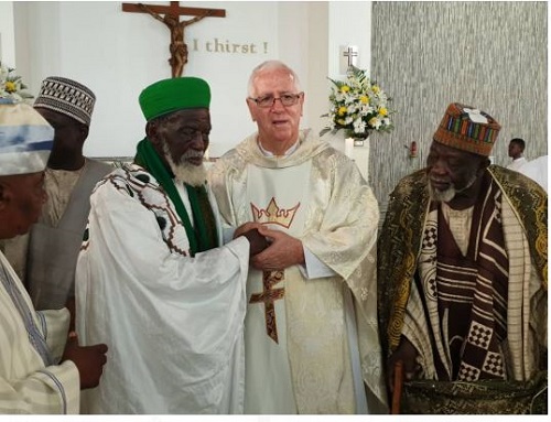 Chief Imam visits Christ the King Church to commemorate his 100th birthday 