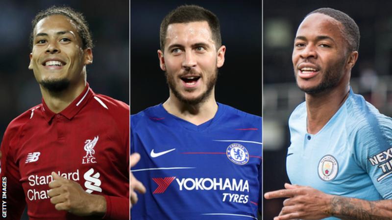 Virgil van Dijk, Eden Hazard & Raheem Sterling are on the six-man shortlist
