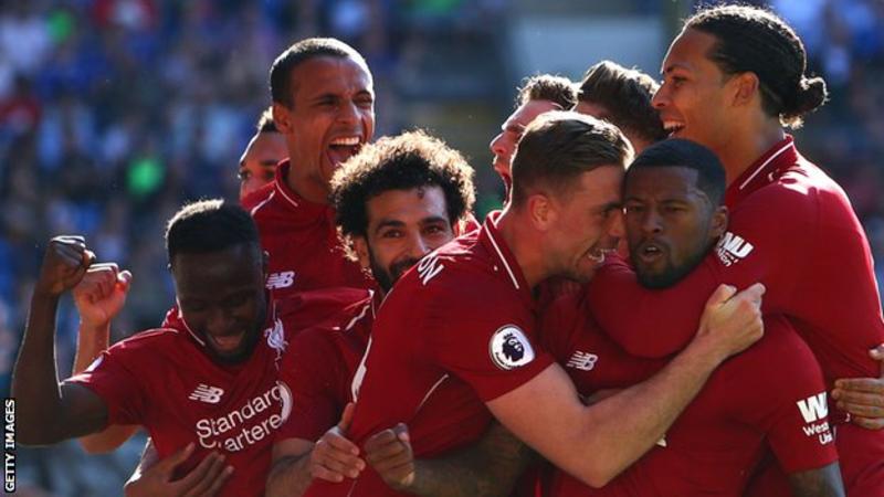 Georginio Wijnaldum's third goal of the season helped Liverpool climb back above Manchester City at the top of the Premier League