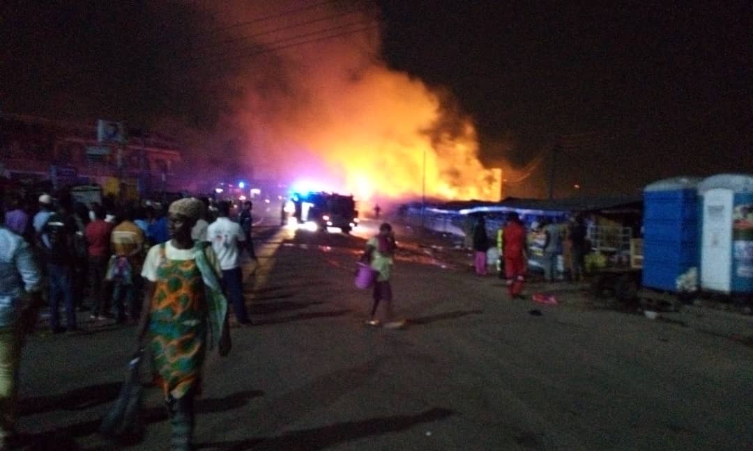 Kumasi: Fire destroys property at Asafo market on Holy Saturday