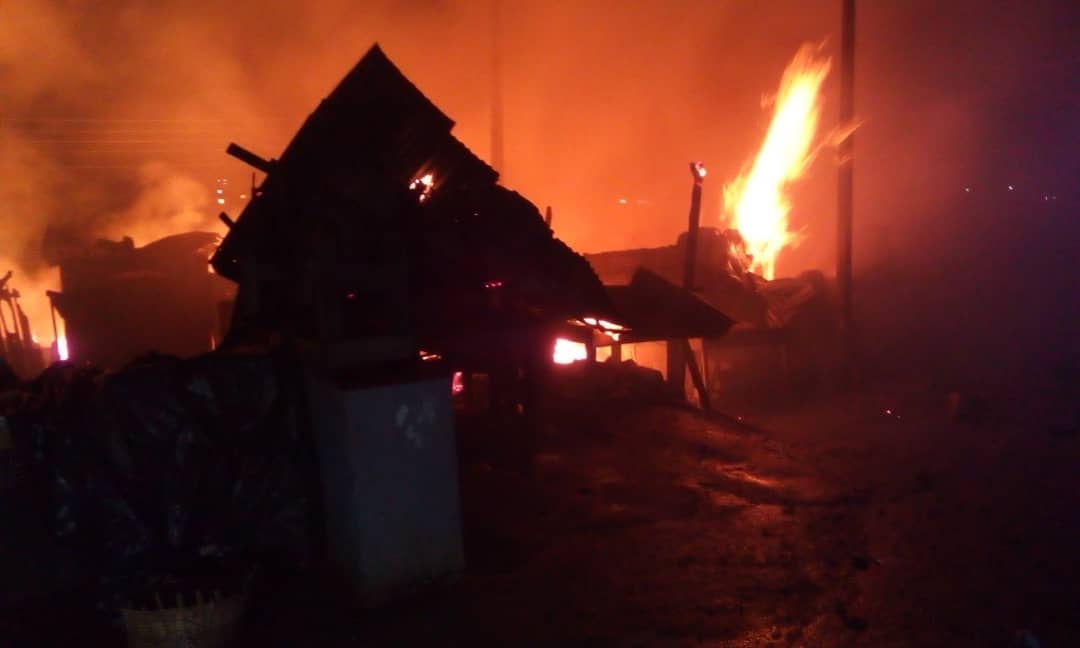 Good Friday turns sour as Fire destroys property at Kumasi Central Market