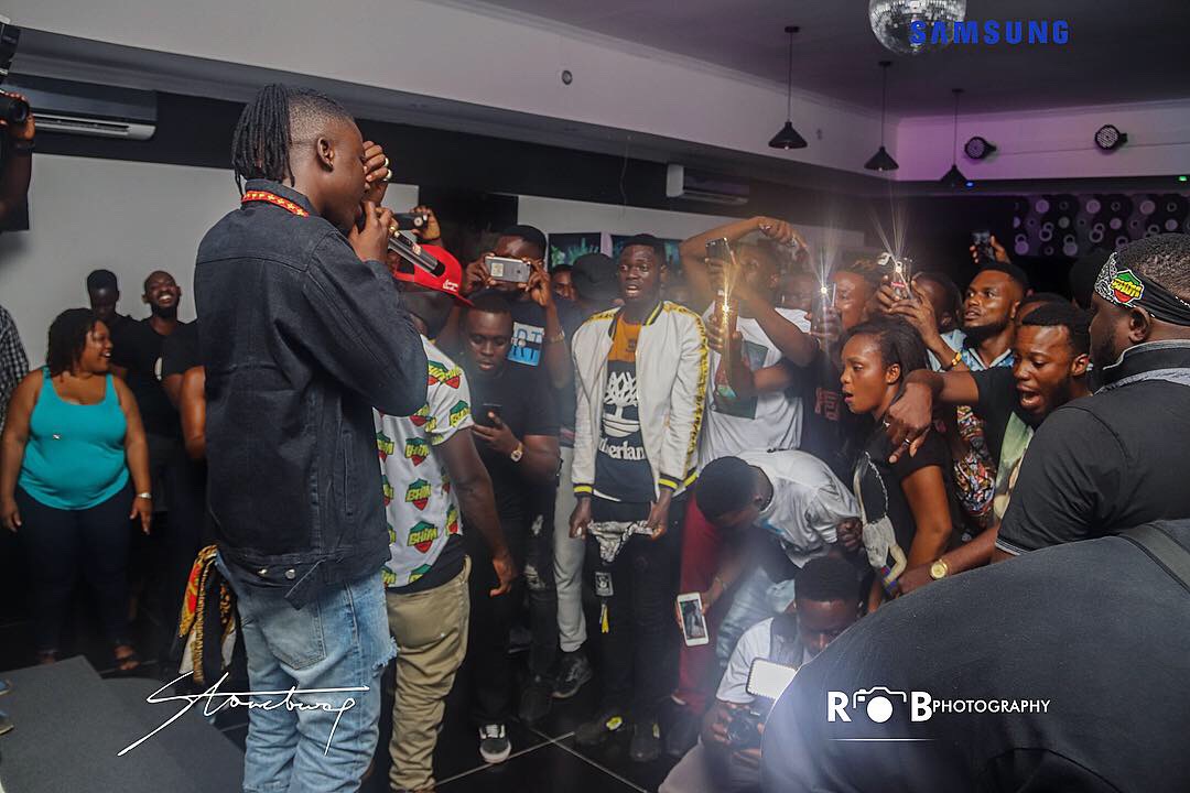 Stonebwoy's epic performance at the grand launch of Holy Trinity Spa Club and Lounge