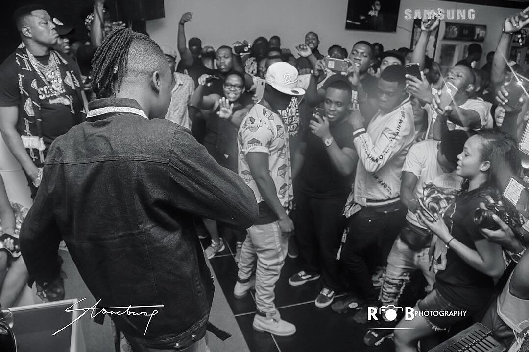 Stonebwoy's epic performance at the grand launch of Holy Trinity Spa Club and Lounge