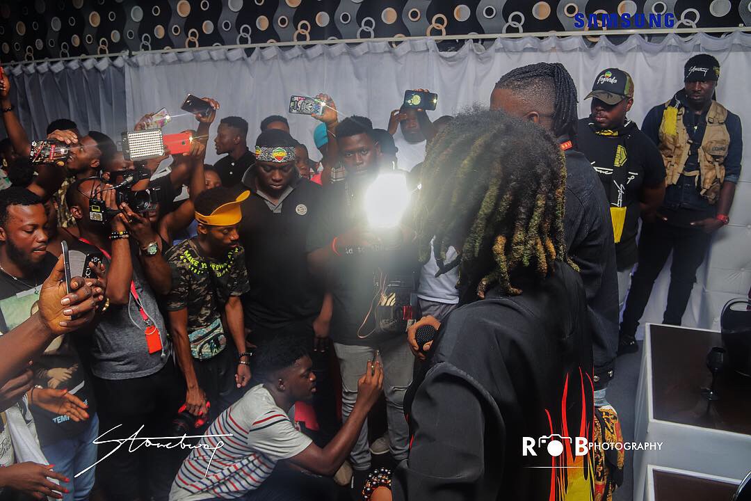 Stonebwoy's epic performance at the grand launch of Holy Trinity Spa Club and Lounge