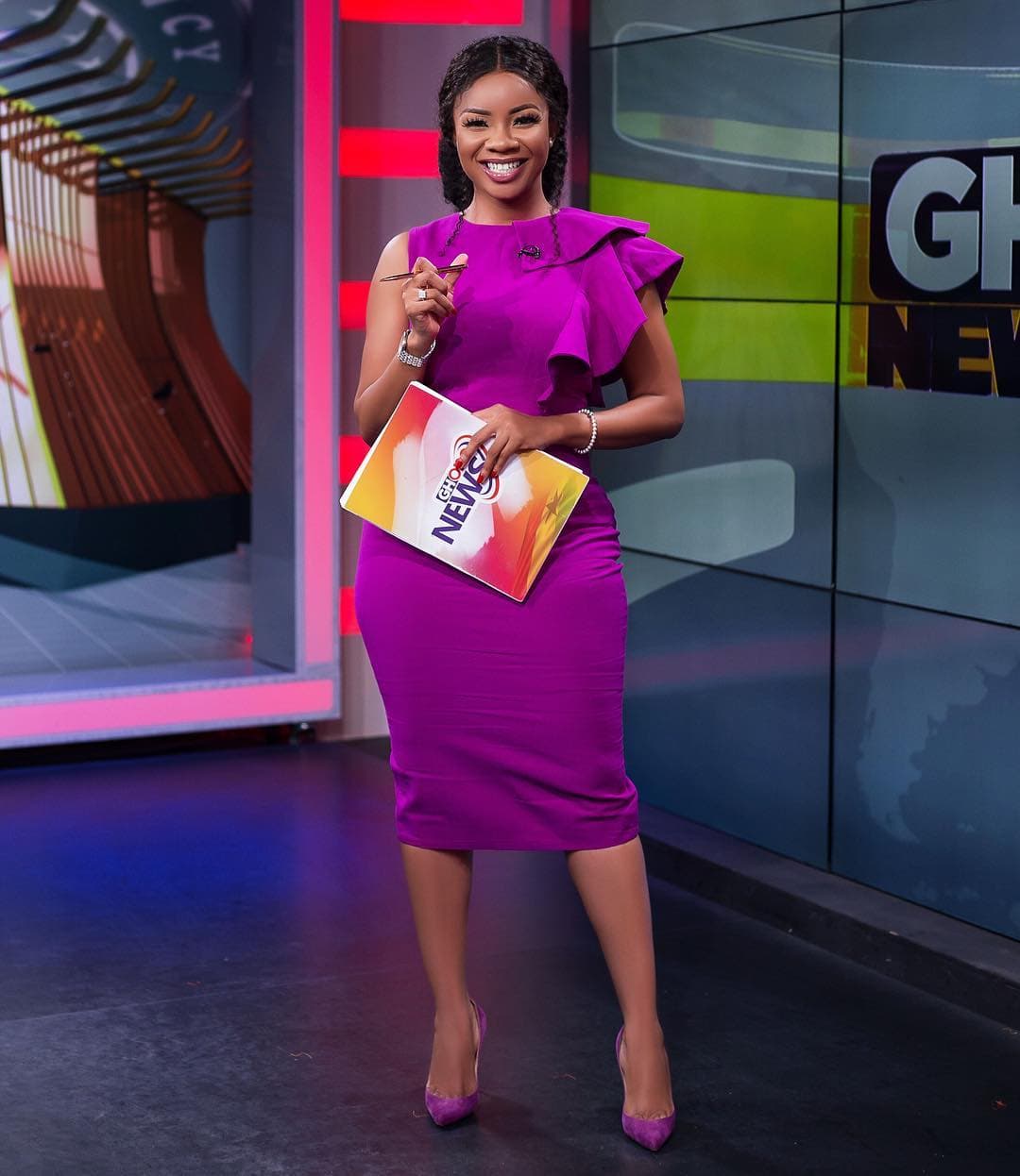 Serwaa Amihere with the perfect office wear outfit