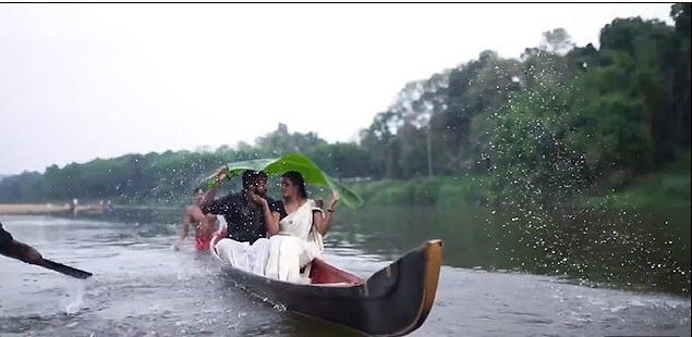 Lovers fall into river during pre-wedding photoshoot