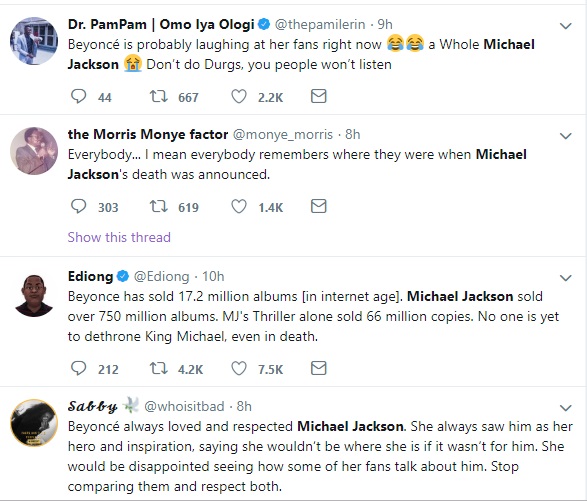 Michael Jackson VS Beyonce: social media argues over who is a better performer