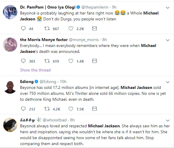 Michael Jackson VS Beyonce: social media argues over who is a better performer