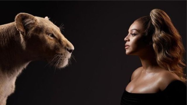 Beyonce voices the character Nala in the remake of Disney's classic animation