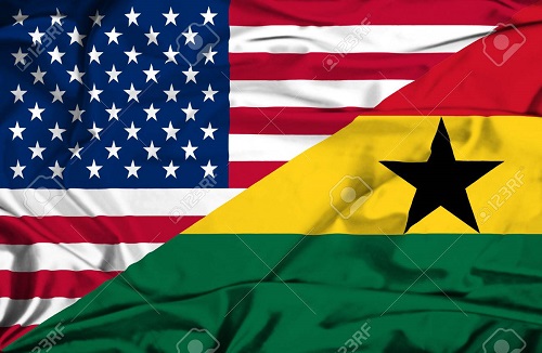 USA & Ghana flag