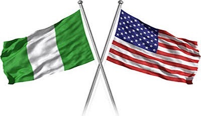 Nigeria and US flag