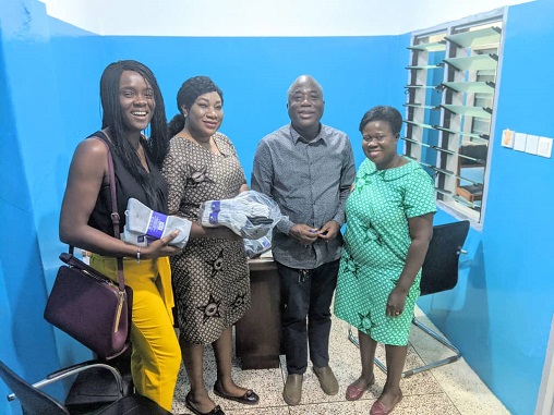 Picture- Left to Right Maame Incoom-Representative from Alahagh and Haoma Engineering Limited Mary Mensah-Director in charge Prof Eghan – Specialist at the Diabetic Center Agnes Owusu Boateng – Unit Head-Diabetic Center