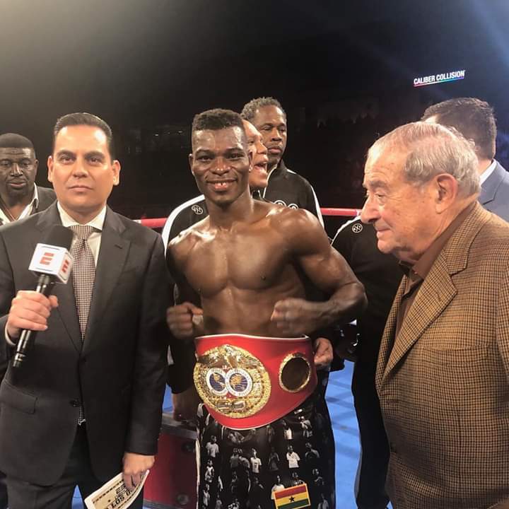 Isaac Dogboe congratulates  new IBF lightweight Champion Richard Commey