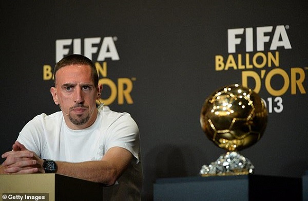 Franck Ribery still angry at 2013 Ballon d'Or snub