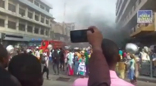 Fire guts Makola Shopping Mall