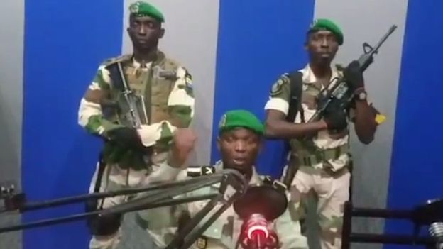 Coup in Gabon as military 'seizes power'