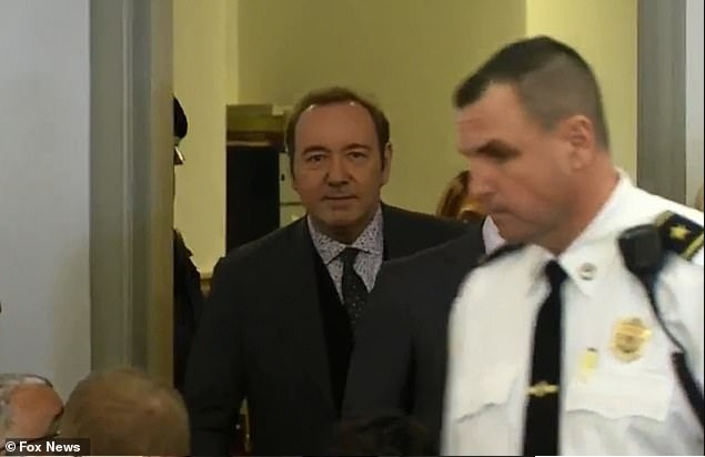 Kevin Spacey appears in court to face sexual assault charges