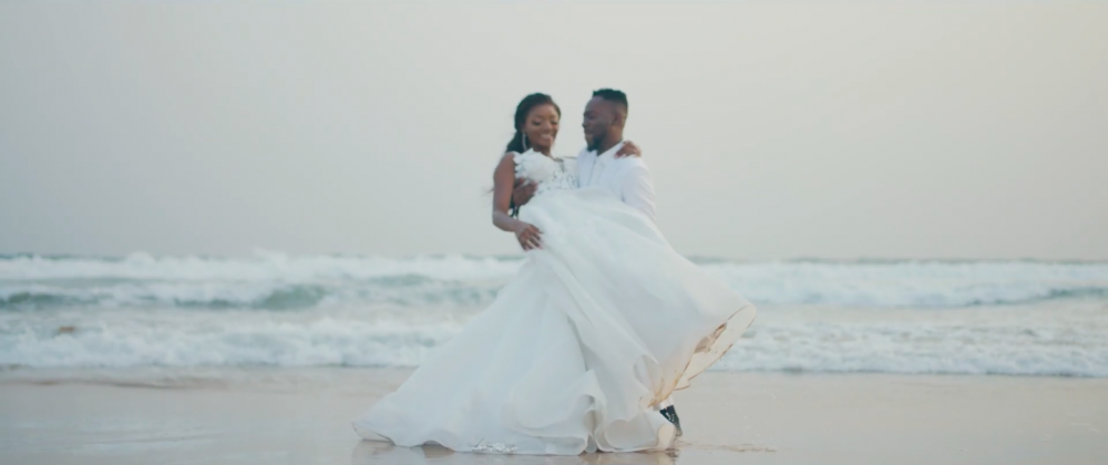 Adekunle Gold releases wedding video with Simi