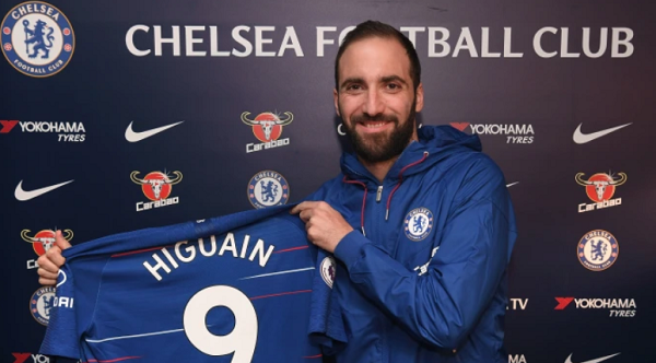 Chelsea complete loan signing of Gonzalo Higuain