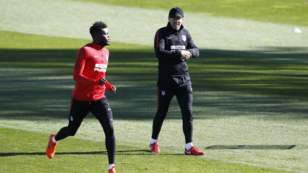 Atletico Madrid coach, Simeone praises Thomas Partey 