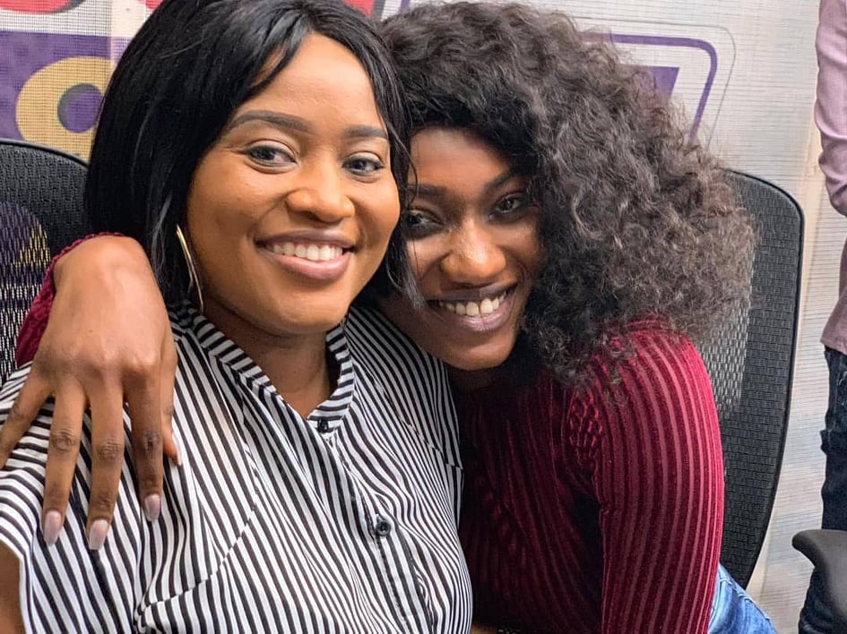 MzGee and Wendy Shay shares lovely smiles after 'who are you' 'beef'