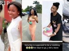 Fresh University graduate killed in fatal accident few days to her wedding