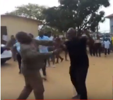VIDEO: NDC MP Sam George beaten during Ayawaso by-election