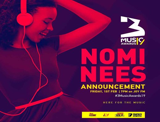 3Music Awards unveils 2019 nominees 