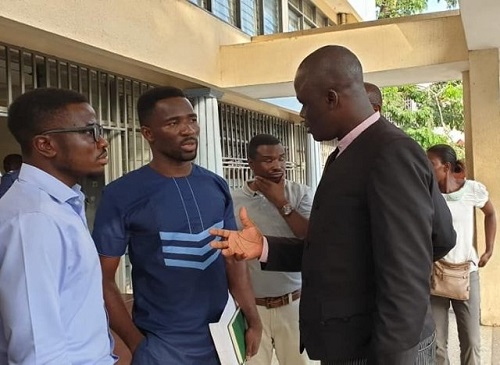 Modern Ghana Journalists with their lawyer