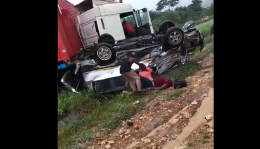 Gory accident occurs on Tema Motorway