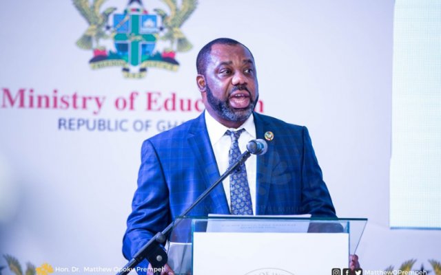 Minister for Education, Dr. Matthew Opoku Prempeh