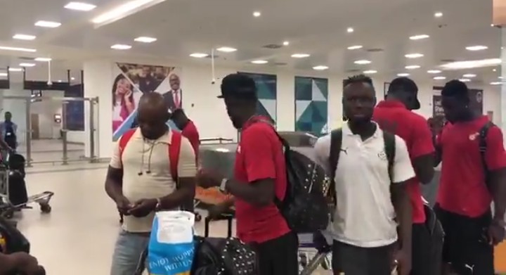 AFCON 2019: Black Stars arrive in Accra