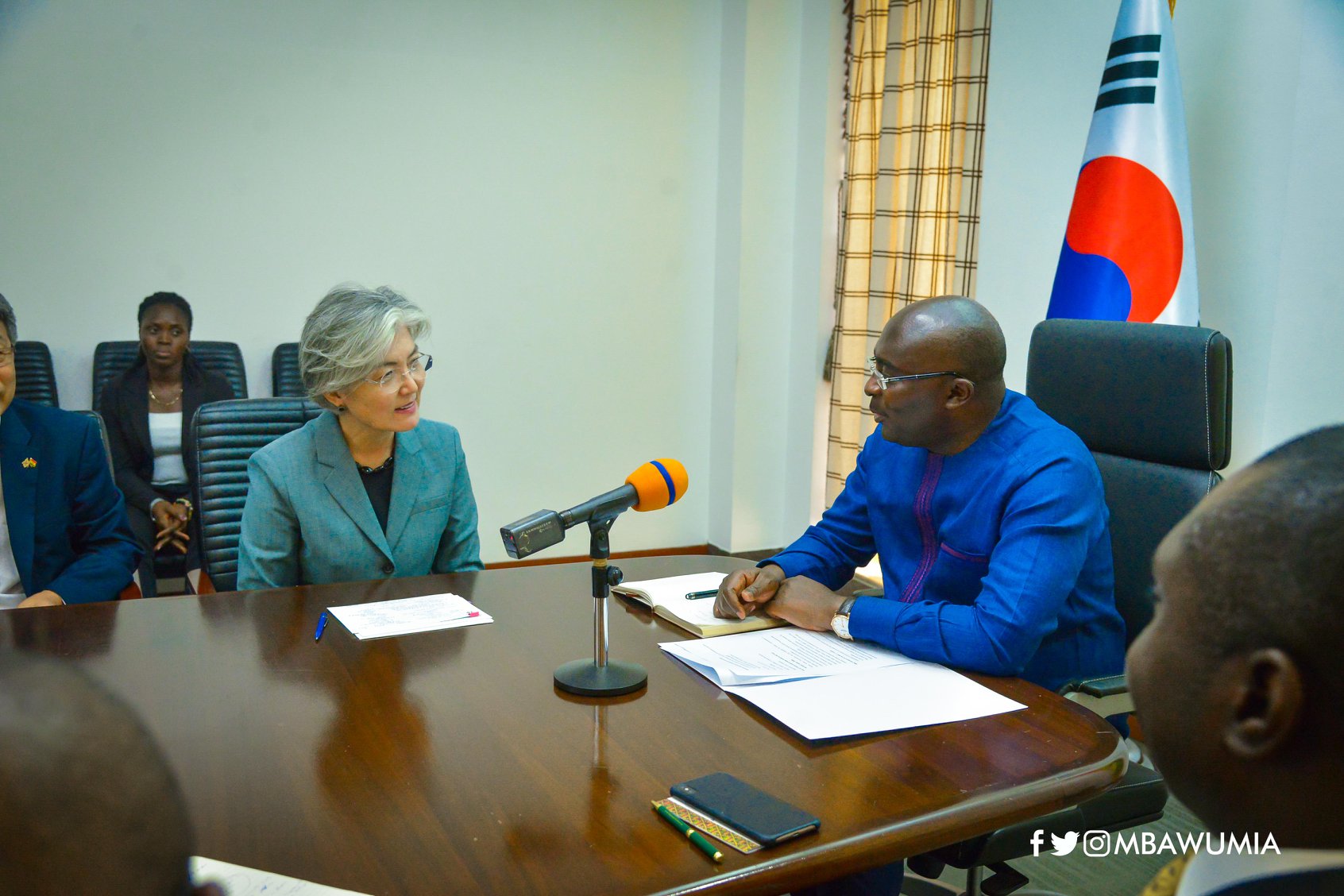 Foreign Minister of South Korea, Ms. Kang Kyung-wha and Vice President Dr. Bawumia