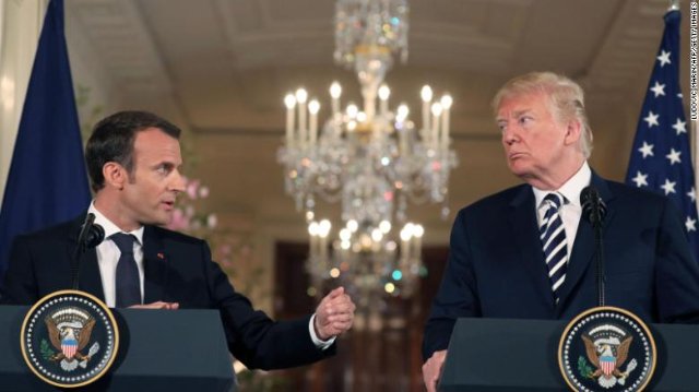 Macron and Trump