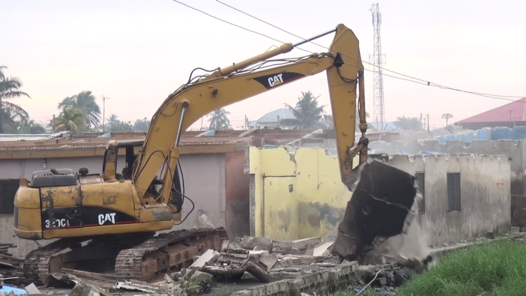 Massive demolishing exercise hits Dansoman