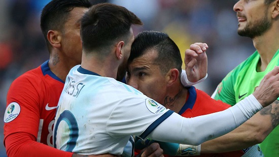 Copa America: Messi sent off as Argentina take bronze