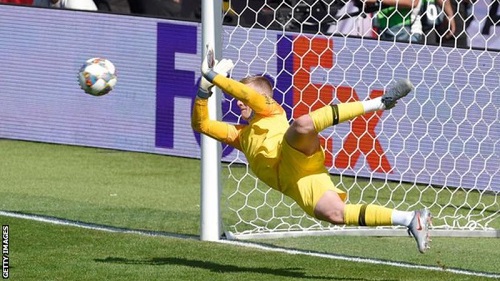UEFA Nations League: Pickford scores penalty and saves another in England shootout win 