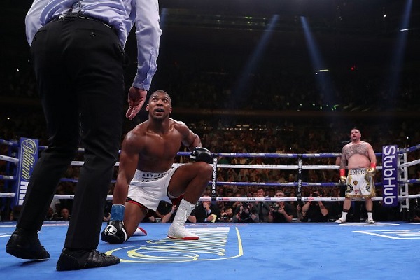 Anthony Joshua was knocked down by Andy Ruiz