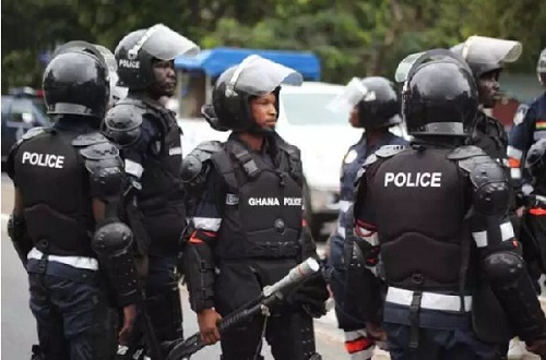 Police officers in Ghana